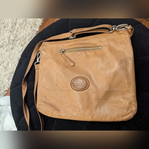 Roots Canada Brown distressed rustic leather convertible bag Large - Picture 15 of 15
